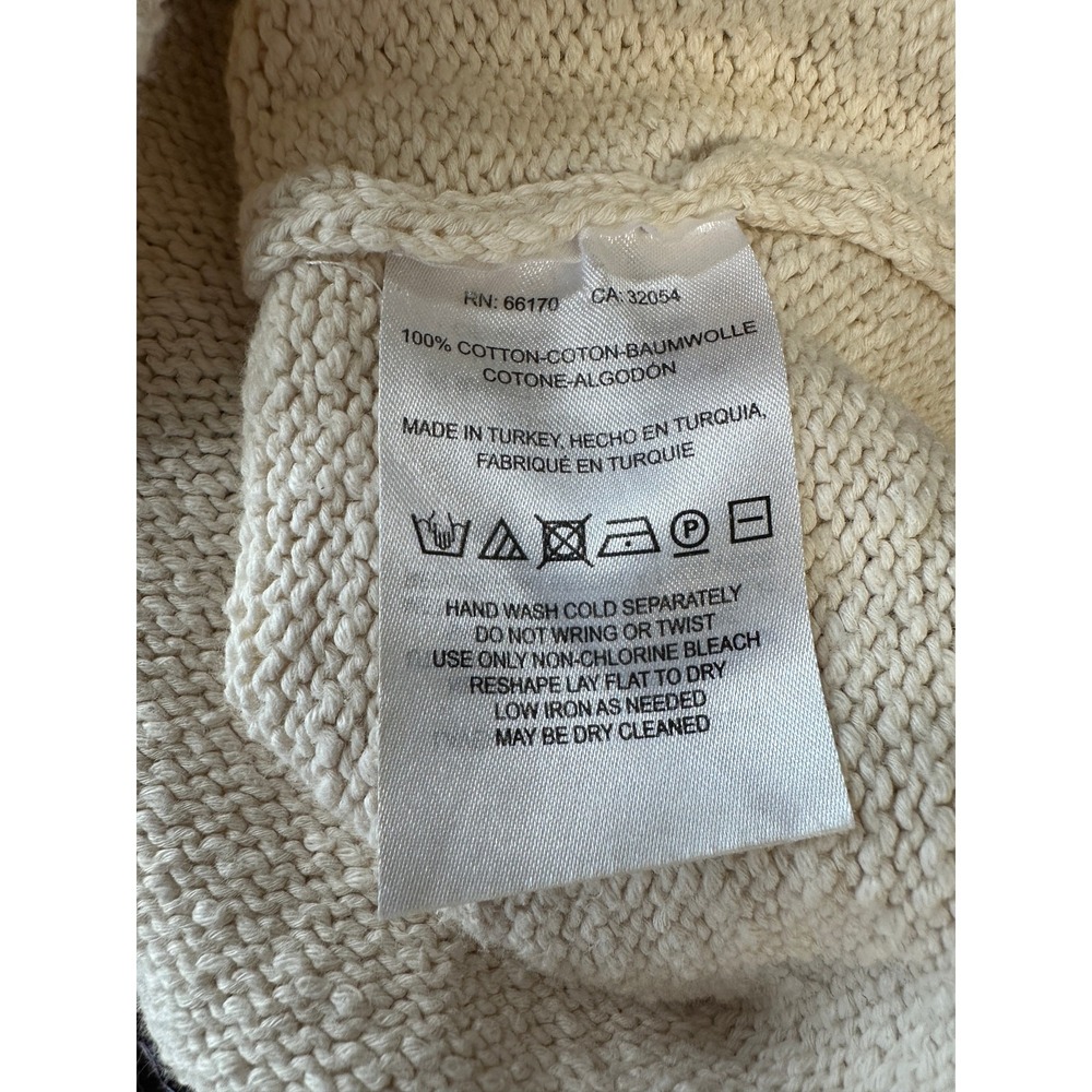 Anthropologie Maeve Ivory/Cream Sleeveless Halter Knit Sweater L Beach Loganlook - Picture 7 of 8